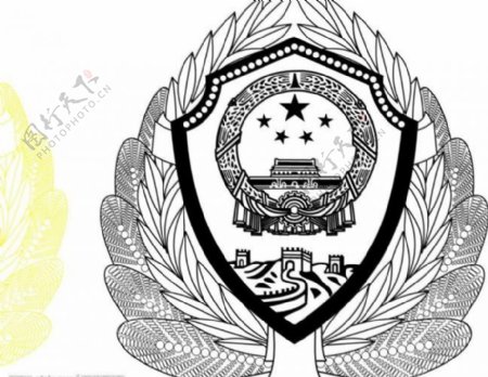 新武警徽图片