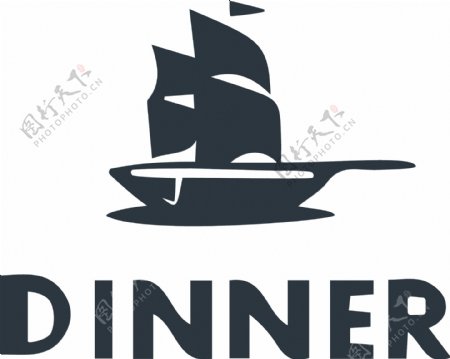Dinner海洋主题餐厅logo