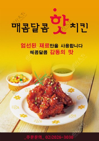 精致韩国料理海报