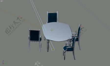餐桌3d模型家具效果图26