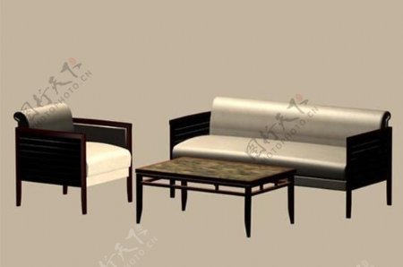 沙发组合43D模型