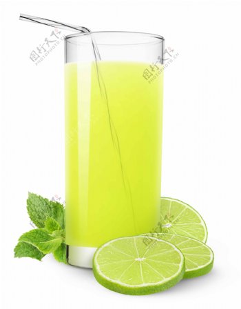 高清绿色橙汁图片