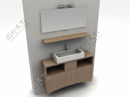 3d中式洗手台模型图片