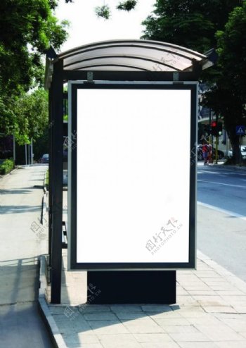 公交空白广告牌图片