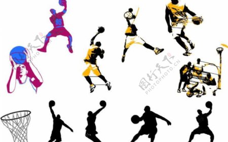 篮球主题人物图片