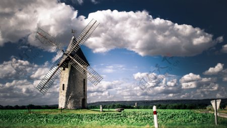 欧式风车图片