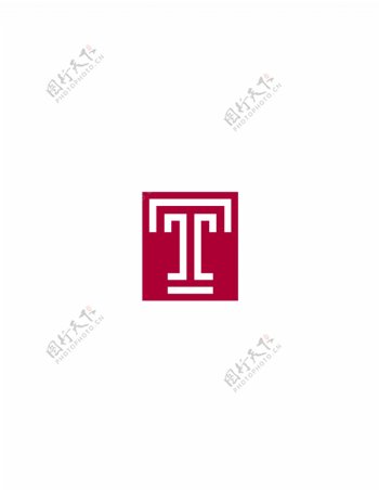 TempleUniversitylogo设计欣赏TempleUniversity大学体育队LOGO下载标志设计欣赏