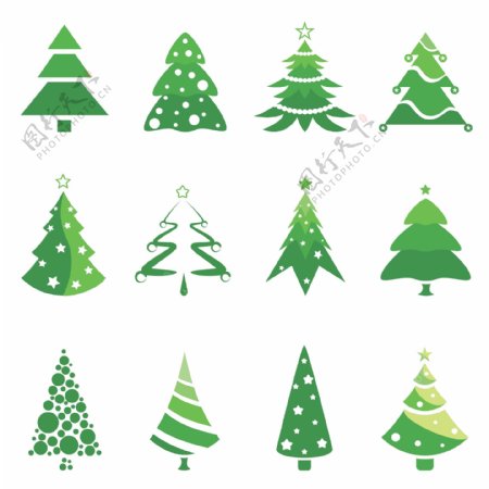 圣诞树矢量图片