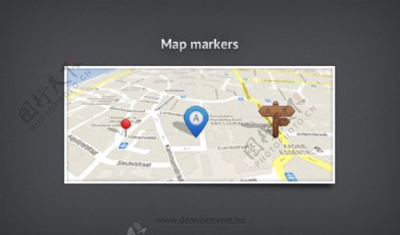 3WebUI的地图标记销方式PSD
