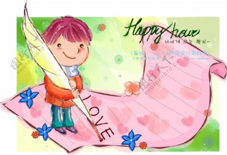 可爱儿童矢量素材矢量图片HanMaker韩国设计素材库