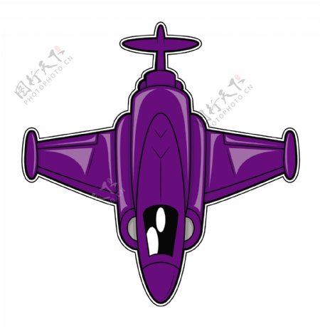 紫色的战斗机