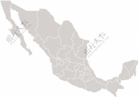 矢量地图墨西哥
