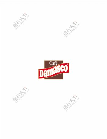 CafeDamascologo设计欣赏CafeDamasco名牌食品标志下载标志设计欣赏