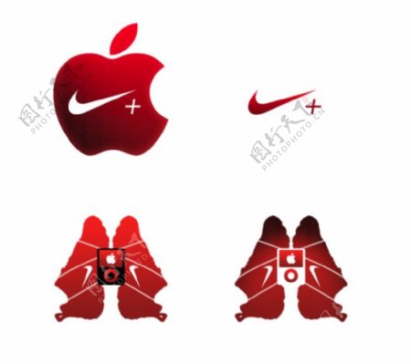 苹果和耐克的红色系列