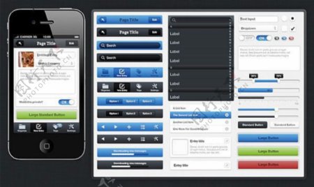 iPhoneUI设计工具包