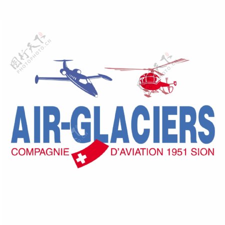 AIRGLACIERS航空公司标志
