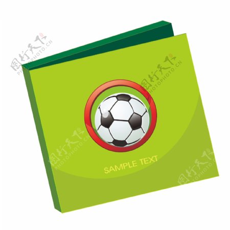 印花矢量图色彩白色绿色光盘盒免费素材
