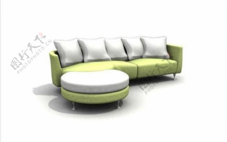 现代家具3DMAX模型之沙发033