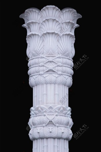 欧式雕花柱子雕塑psd素材