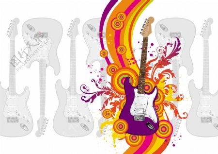 9吉他插画矢量素材的趋势
