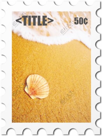 邮票邮戳矢量素材
