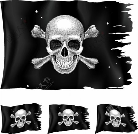 卡通海盗旗的02要素