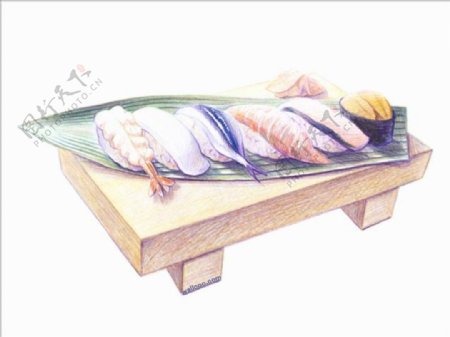 鲑鱼寿司日式料理