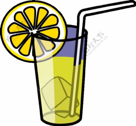 柠檬水玻璃夹艺术