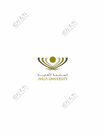 AhliaUniversitylogo设计欣赏AhliaUniversity大学标志下载标志设计欣赏