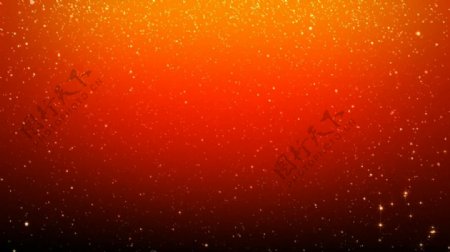 迷人的橙色粒子雨背景视频素材视频素材