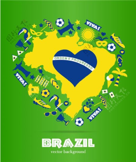 2014巴西世界杯矢量素材