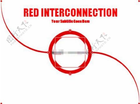 红色互联PPT模板