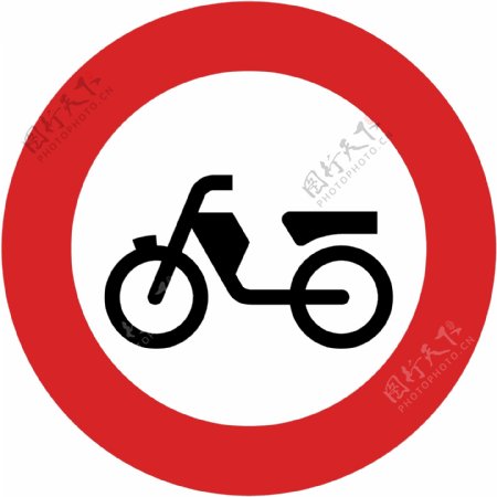 自行车区标志板向量