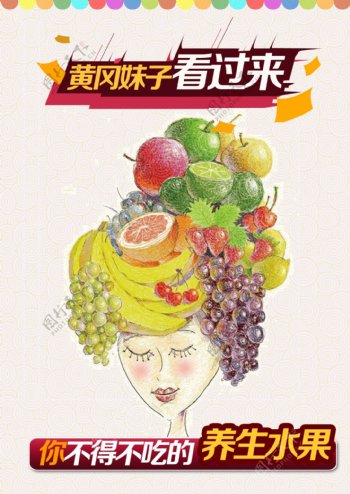 水果素材海报竖版