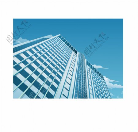 现代城市的摩天大楼设计矢量图07
