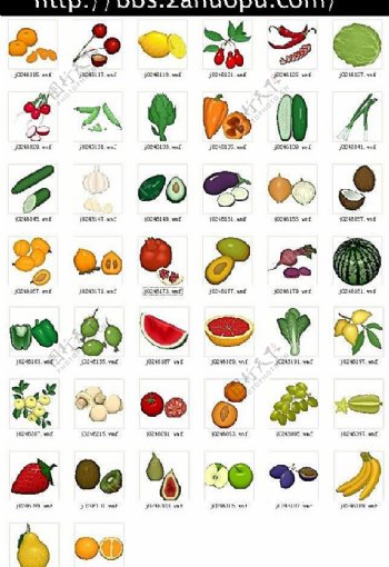 美式蔬菜水果图片