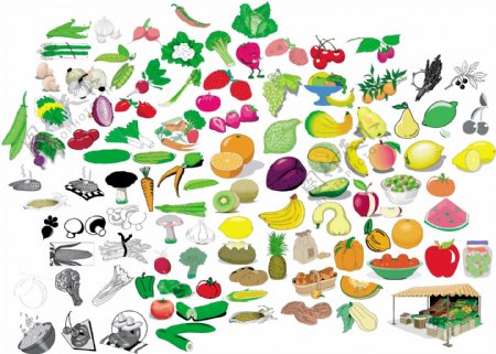 卡通水果蔬菜图片