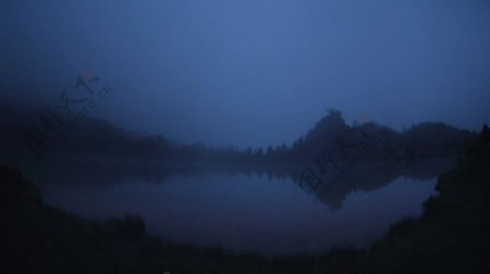 湖水夜景景观视频素材