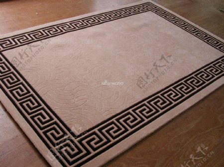 中国元素咖色地毯图片