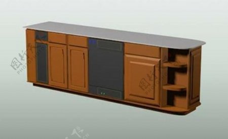 橱具典范之橱柜3D模型B020