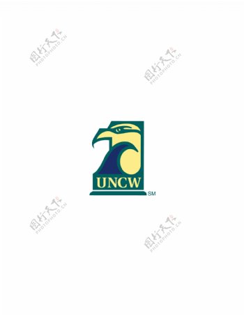 UNCWSeahawkslogo设计欣赏足球和娱乐相关标志UNCWSeahawks下载标志设计欣赏