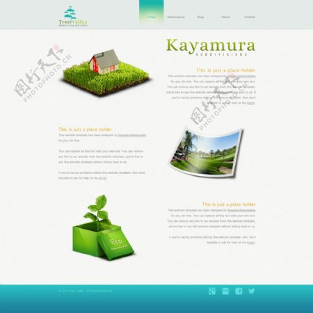 生态环保网页设计图片