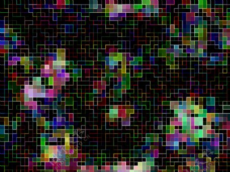 一张由各种颜色块组成的幻影背景