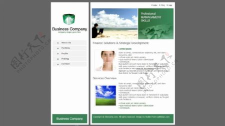 绿色的企业网站CSS模板