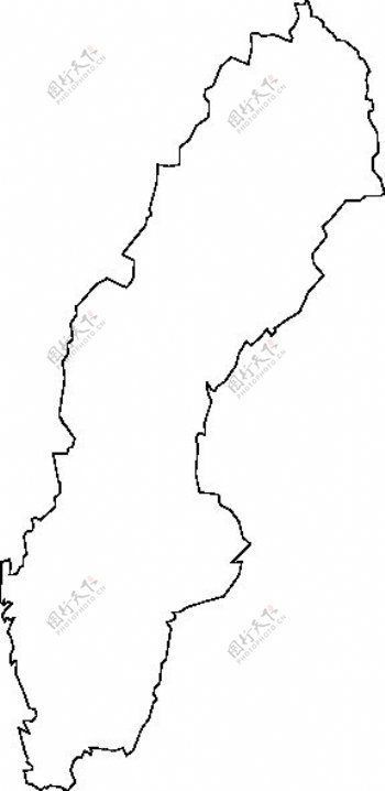 瑞典地图剪贴画