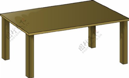 木桌子剪贴画