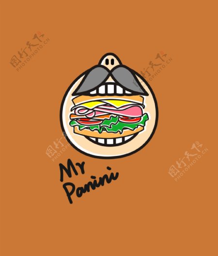 三明治品牌logo设计