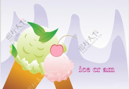 冰淇淋冷饮广告图片
