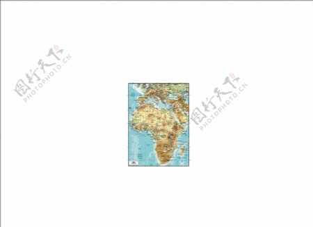 美丽的世界地图矢量素材非洲地图