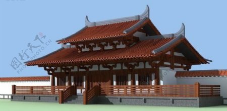 中国古建筑效果图